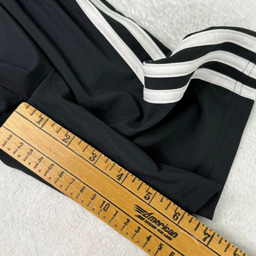 Adidas Kids Climalite Athletic Shorts Black White 3-Stripe Size S Small 9-10Y
